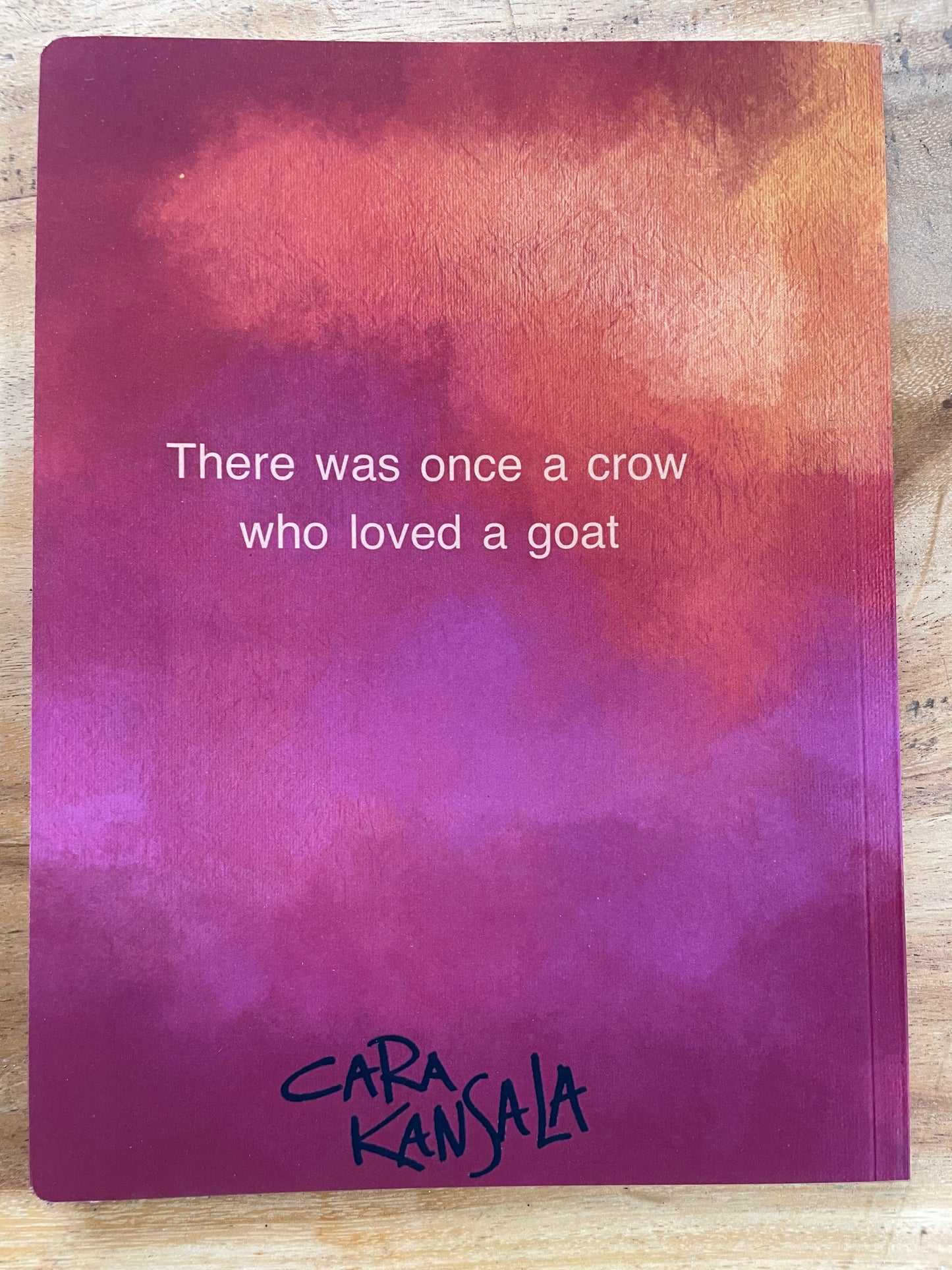 NOTEBOOK - There Was Once a Crow Who Loved a Goat