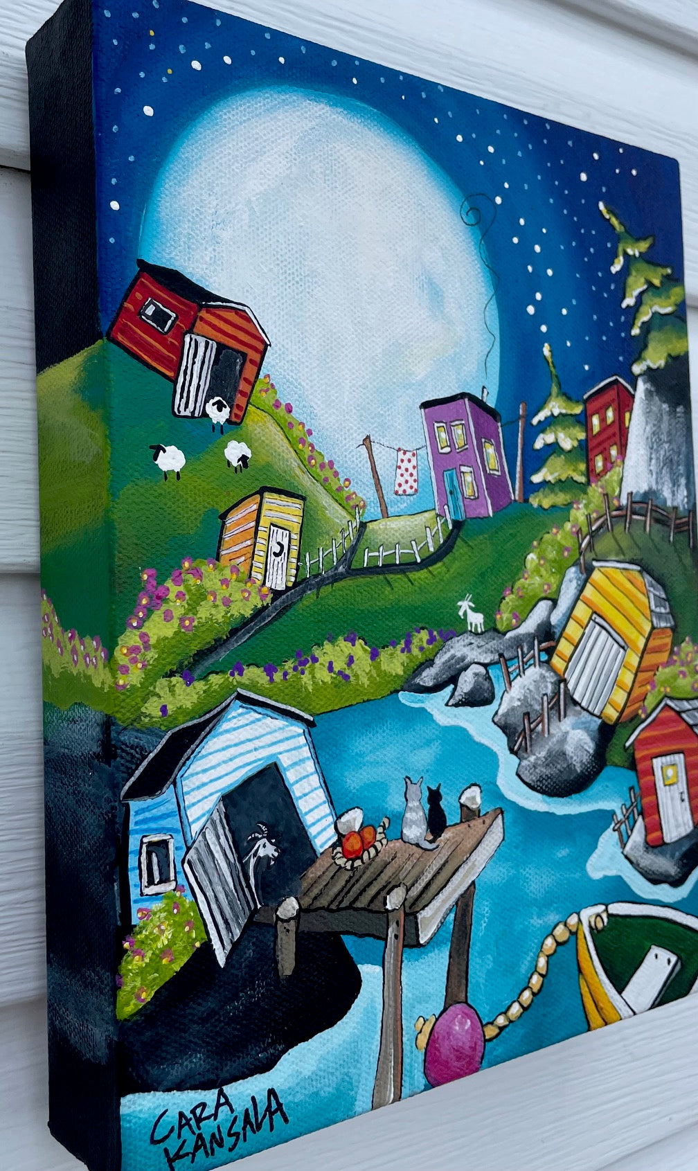 (SOLD)We Silently Watched While the Wild Roses Bloomed, On a Bright Summer Night by the Light of the Moon