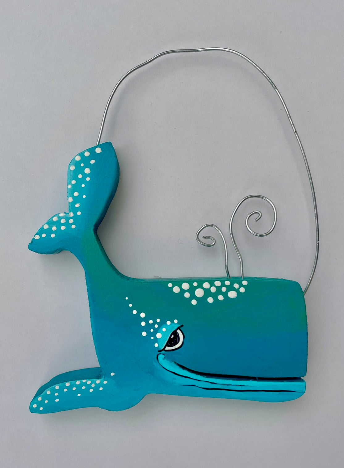 (SOLD)"Teeny Weeny The Whale" Ornament