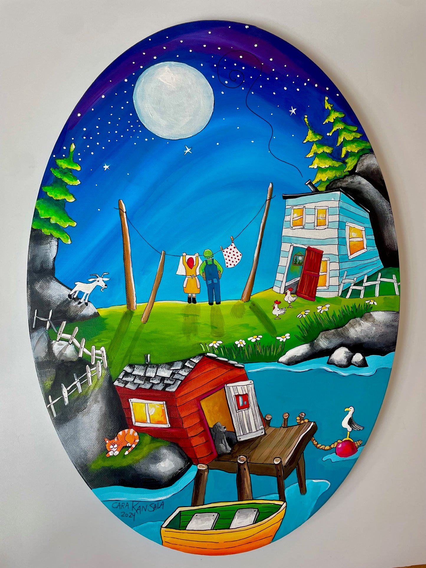 (SOLD) Now backs are tired and knees are weak, he holds the basket, she folds the sheets, they make their bed and rest their eyes, and softly dream of days gone by.