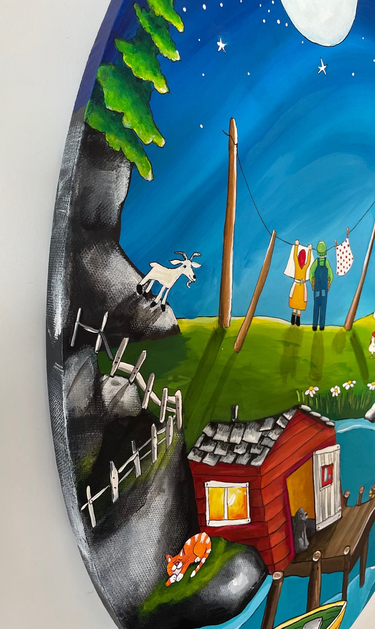 (SOLD) Now backs are tired and knees are weak, he holds the basket, she folds the sheets, they make their bed and rest their eyes, and softly dream of days gone by.