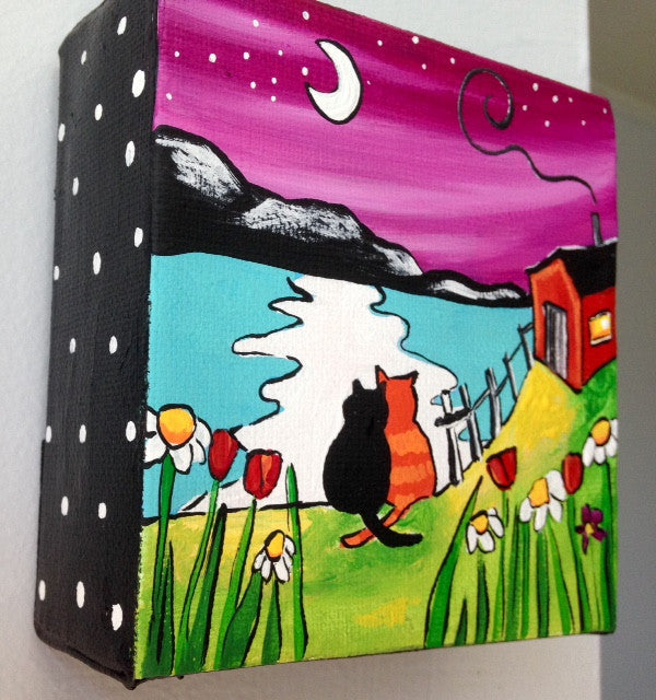 (SOLD) And We Sat There Together, Under the Silvery Moon