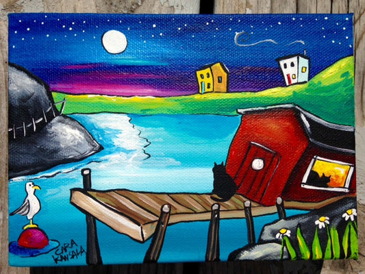(SOLD)Pops Accidentally Locked Pepper the Cat in His Stage for the Night, So Gulliver and Her Best Friend Oscar Sang Her Songs While They Waited for Morning
