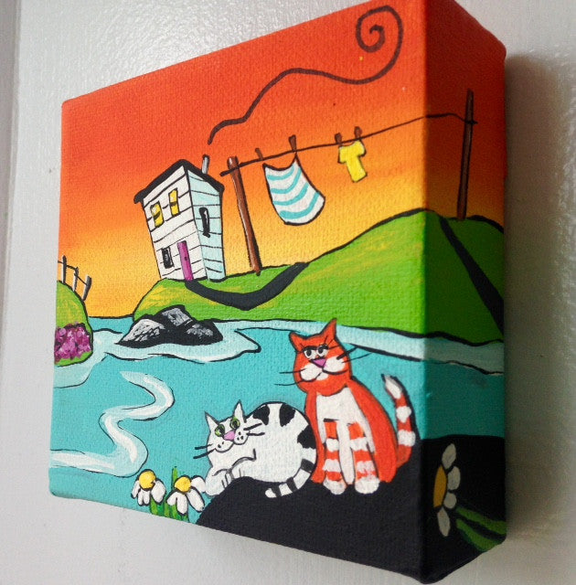 (SOLD) After Supper, Georgie Would Run from Nan's House at the End of Meadow Lane to Meet Alice (Her One True Love) and They'd Sit by the Daisies and Watch the Setting Sun