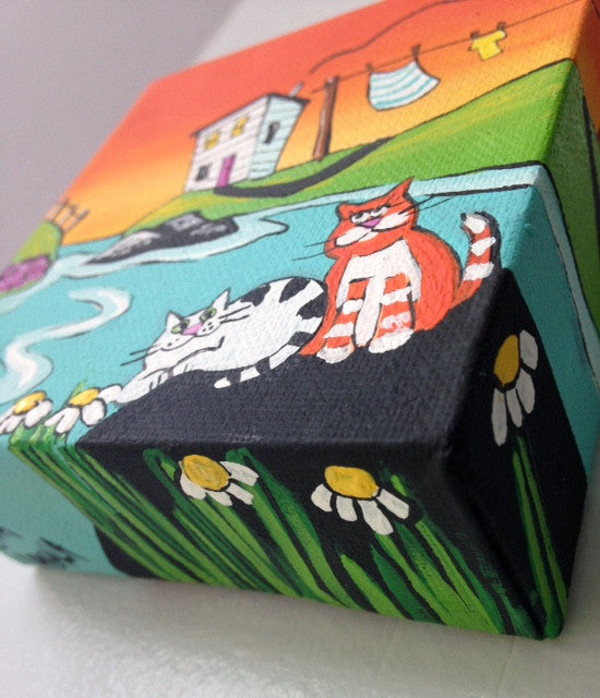 (SOLD) After Supper, Georgie Would Run from Nan's House at the End of Meadow Lane to Meet Alice (Her One True Love) and They'd Sit by the Daisies and Watch the Setting Sun