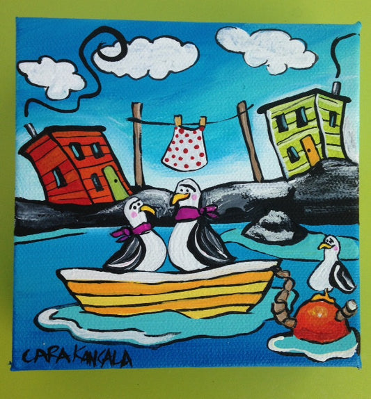 When Hans and Fritz Flew in From Germany, Wee Gulliver Was Thrilled That He Was No Longer the Only Gull in the Cove