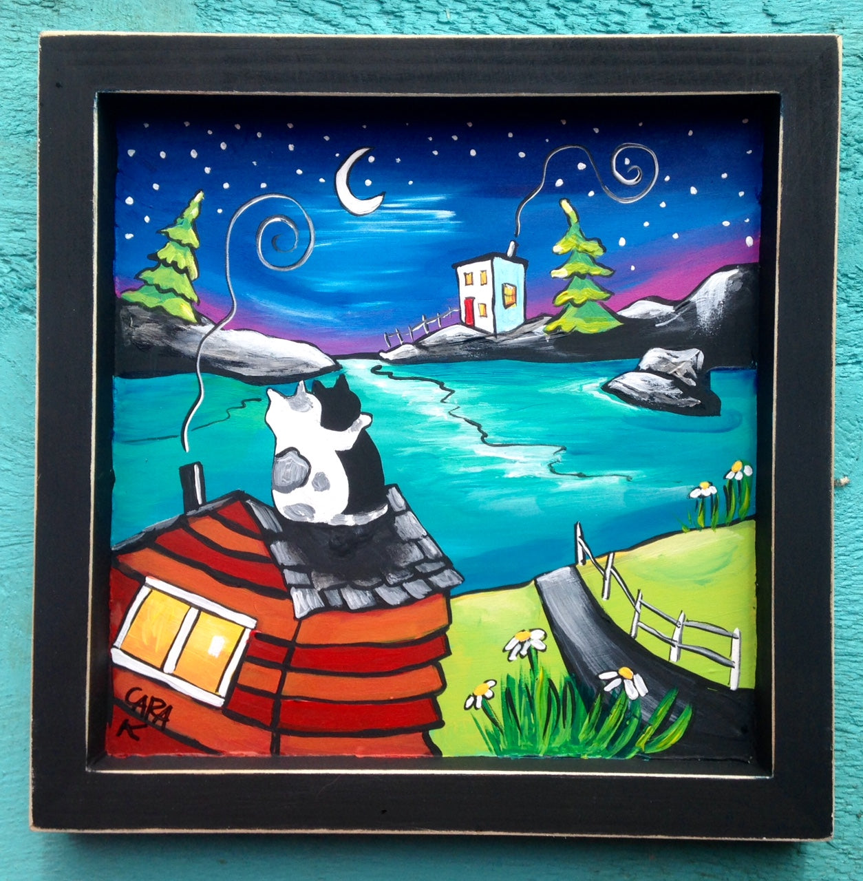 (SOLD)A Sliver Moon for Salty and Pepper