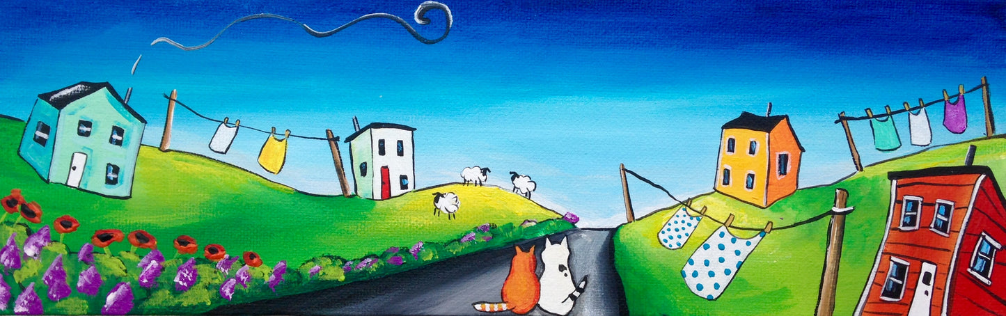 SOLD "Do you Want to Take Our Afternoon Nap at Your House or Mine?"asked the Marmalade Cat