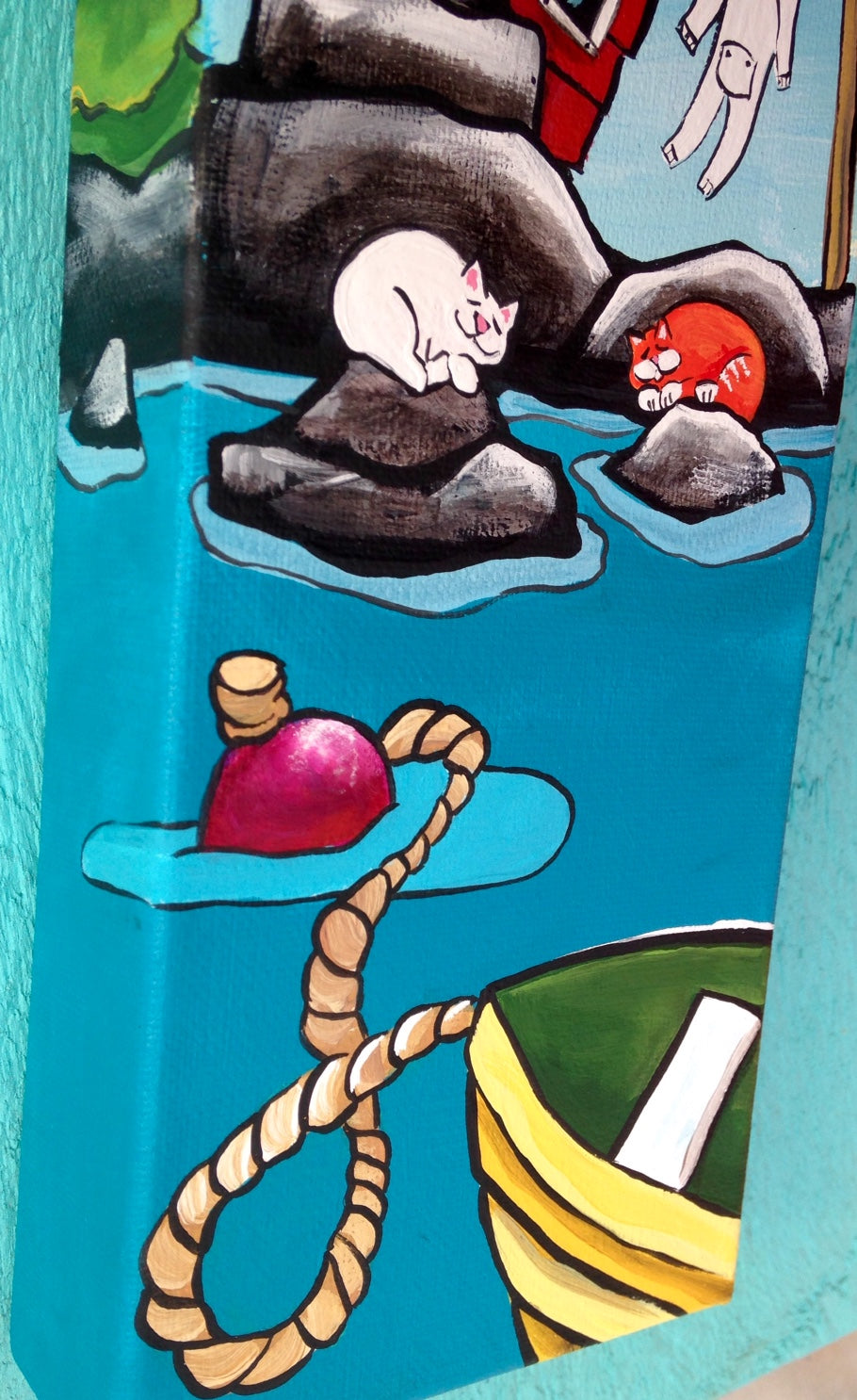 ON SALE TODAY! Salty and the Marmalade Cat are Having a Nap While Poppy Waits for His Longjohns to Dry