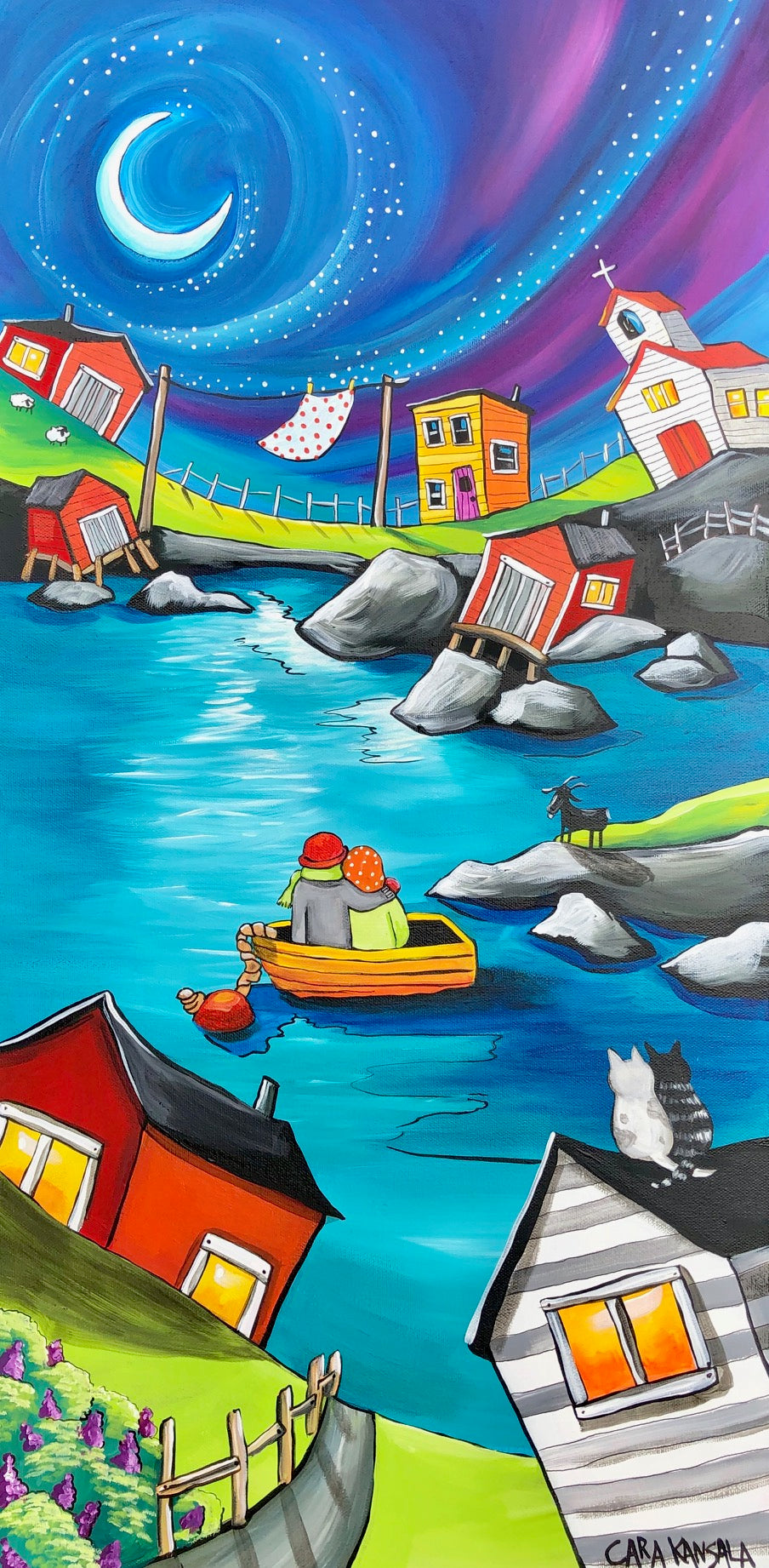 (SOLD) We'll Drift Here Together While the Night Passes By