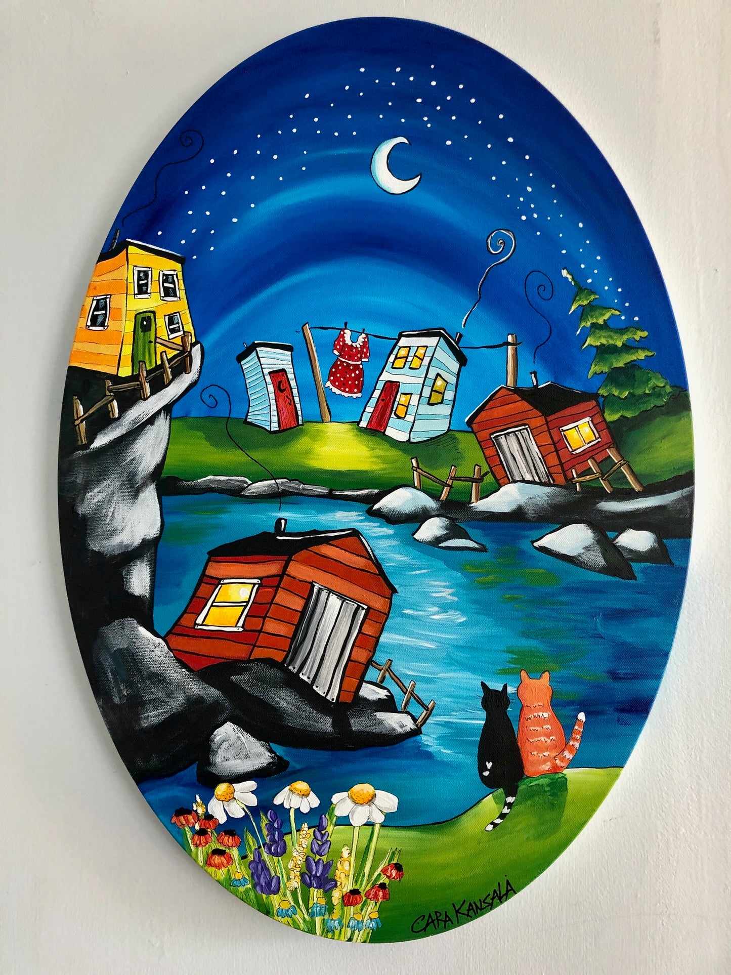 (SOLD) Nan Always Washed Her Sunday Dress on Saturday but Got Carried Away with the Cloudberry Wine at the Church Social and Forgot to Take it in Off the Line