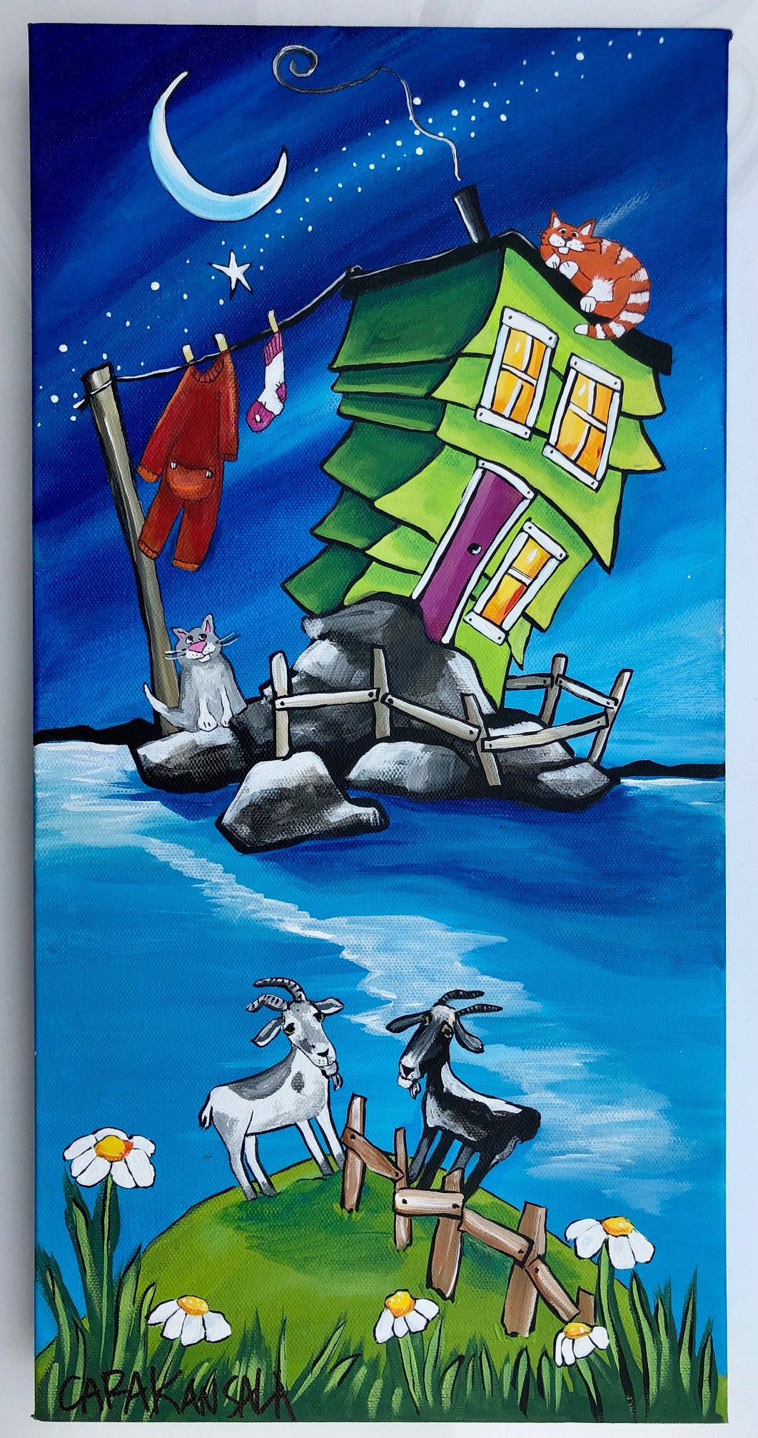 (SOLD) Nan was Upset the Night Fred Elliot Died on Coronation Street, She Forgot to Let the Cats in, I say, She Forgot to Let the Cats In