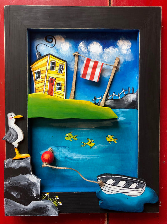 (SOLD) The Only Cat in Cat Cove was a Seagull called Tom