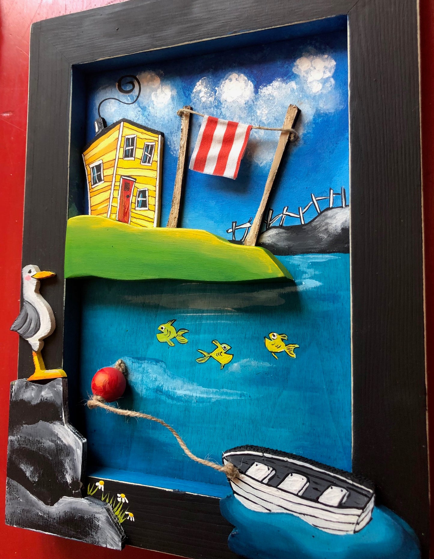 (SOLD) The Only Cat in Cat Cove was a Seagull called Tom