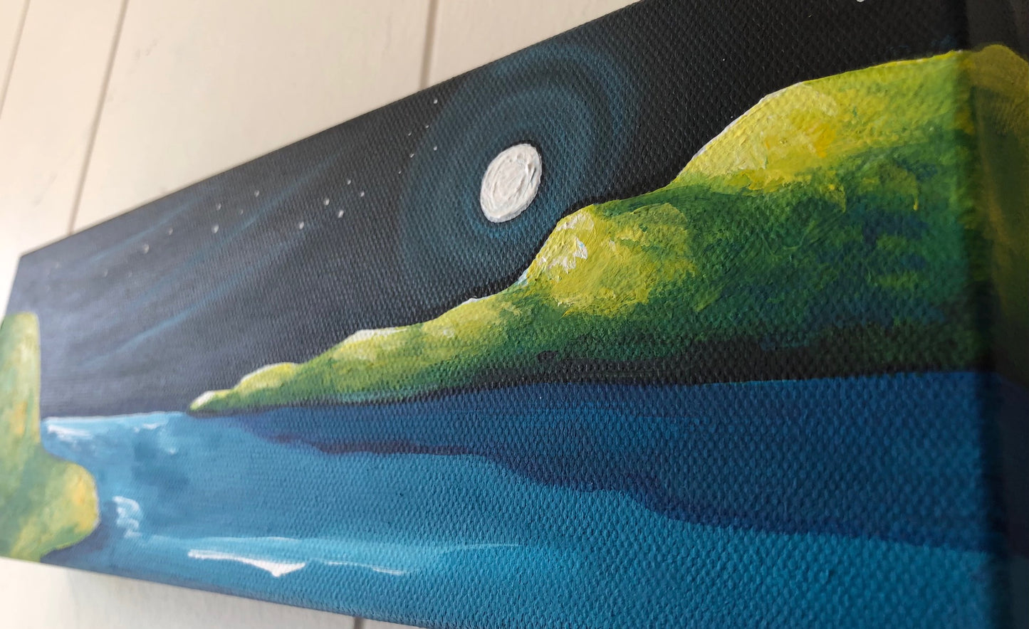 (SOLD) The Fullness of the Moon (Tiny Landscape)
