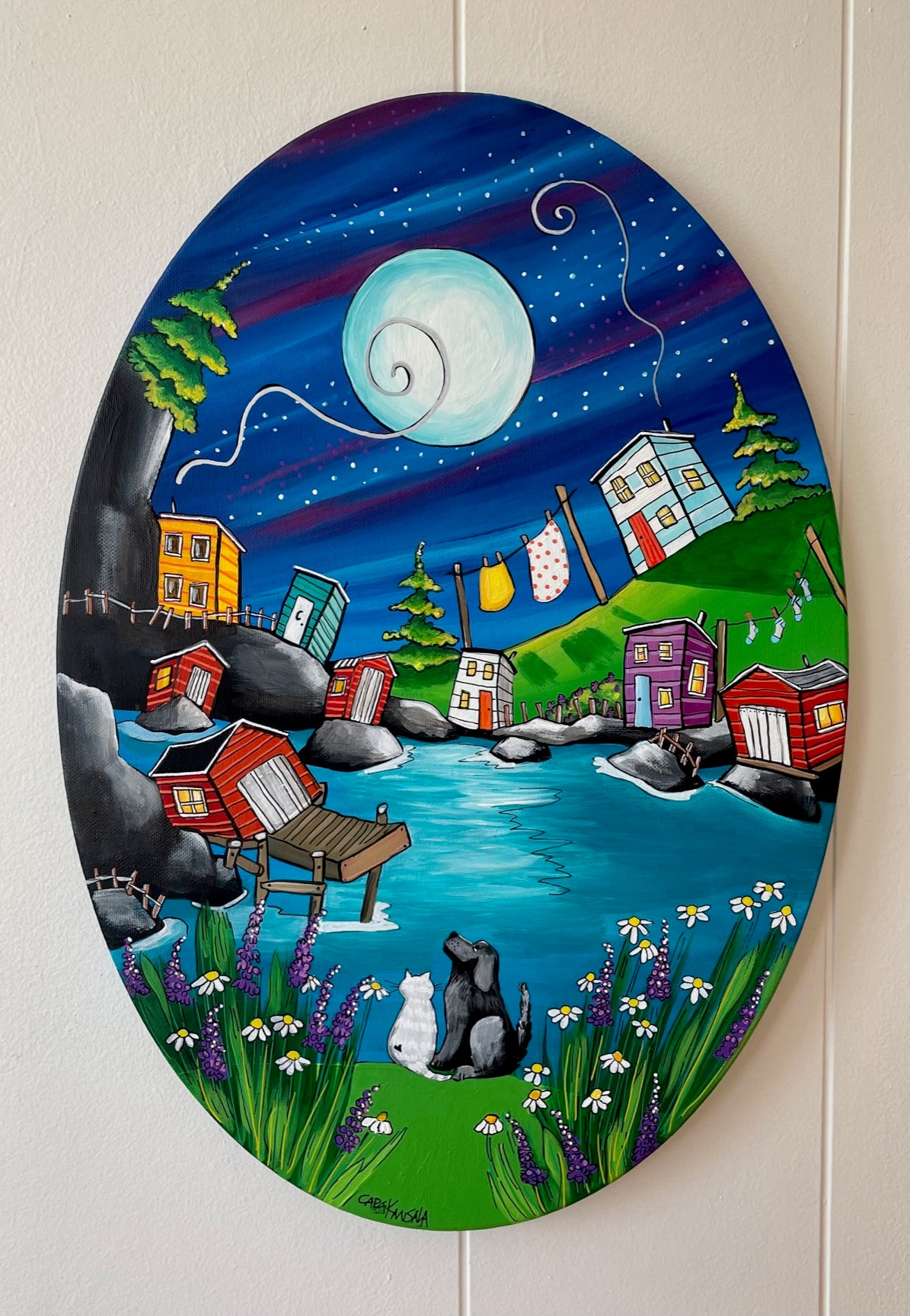 (SOLD)Together We Sat, and Our Hearts were as Full as the Moon