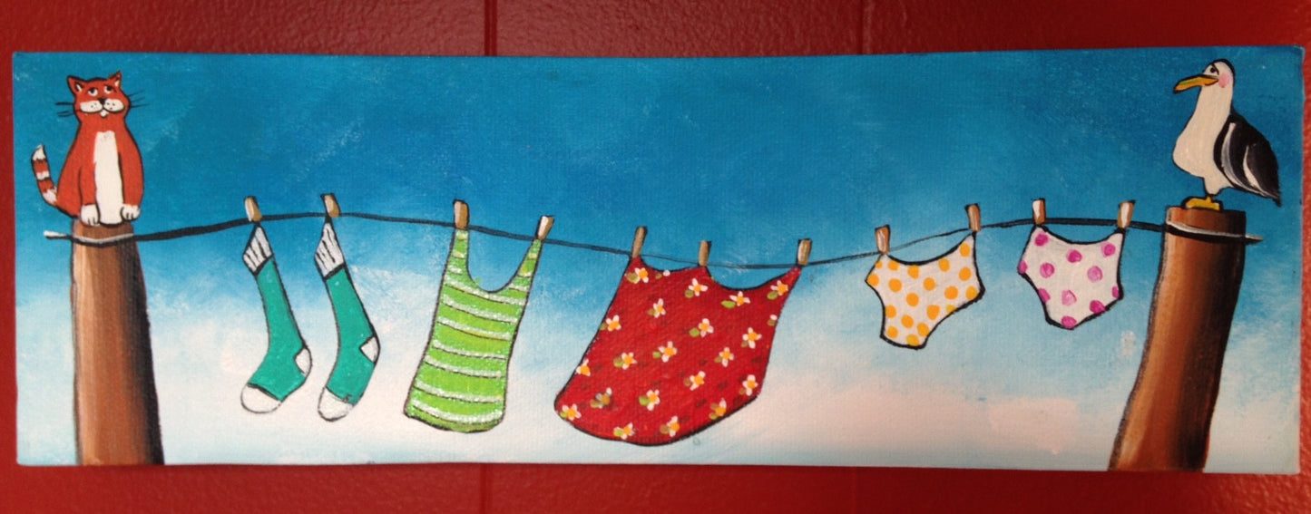 (SOLD) On Monday Mother Washed Her Drawers