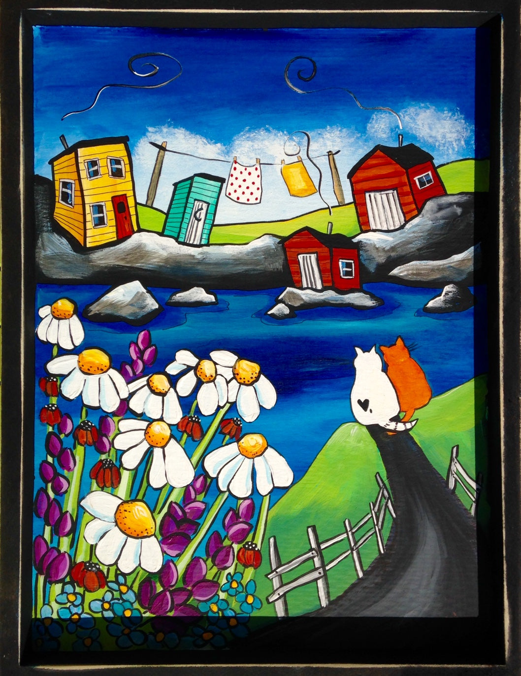 (SOLD) While Blankets Dry and Daisies Bloom, We'll Sit Here for the Afternoon