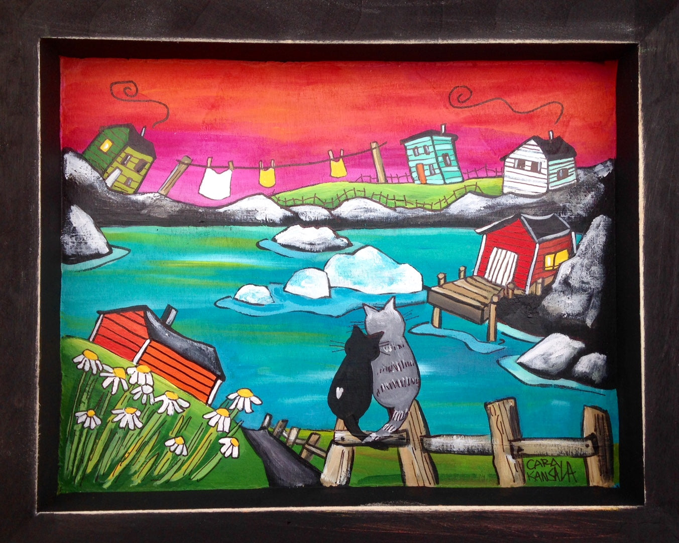 (SOLD) "Your Heart Has More Colours than Every Setting Sun" said the Midnight Cat