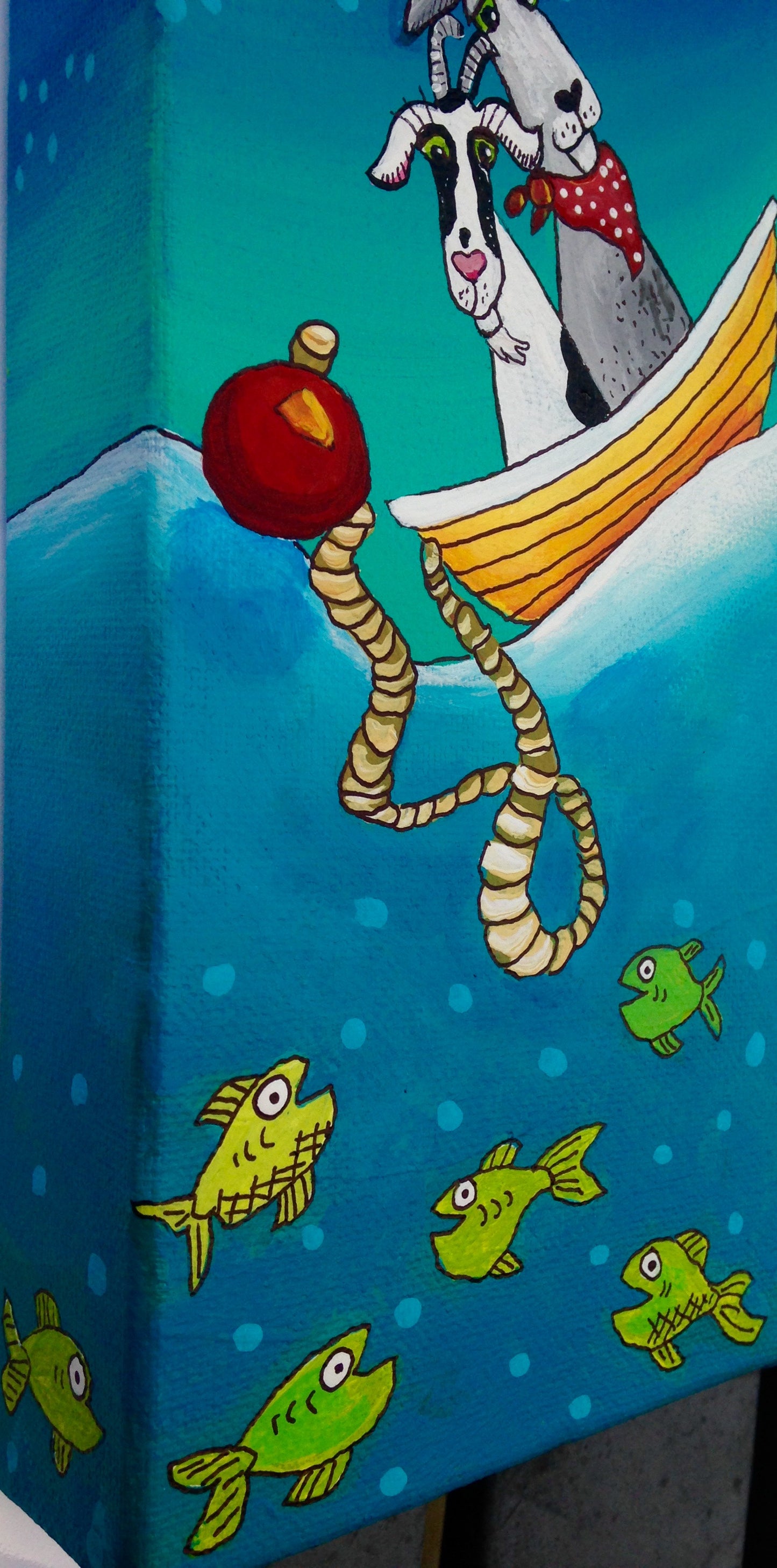 (SOLD) Like Two Goaty Goats, We Will Float in Our Boat and We'll Weather the Weather and Dream Here Together