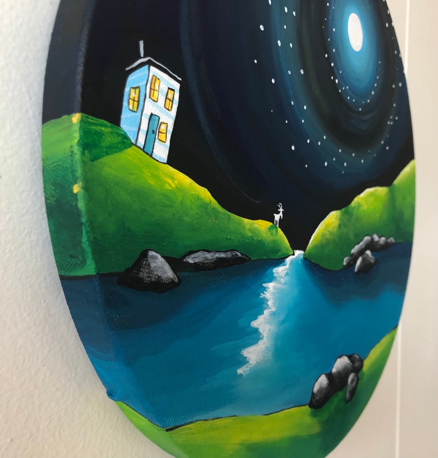 (SOLD)A very big wish for the little white goat