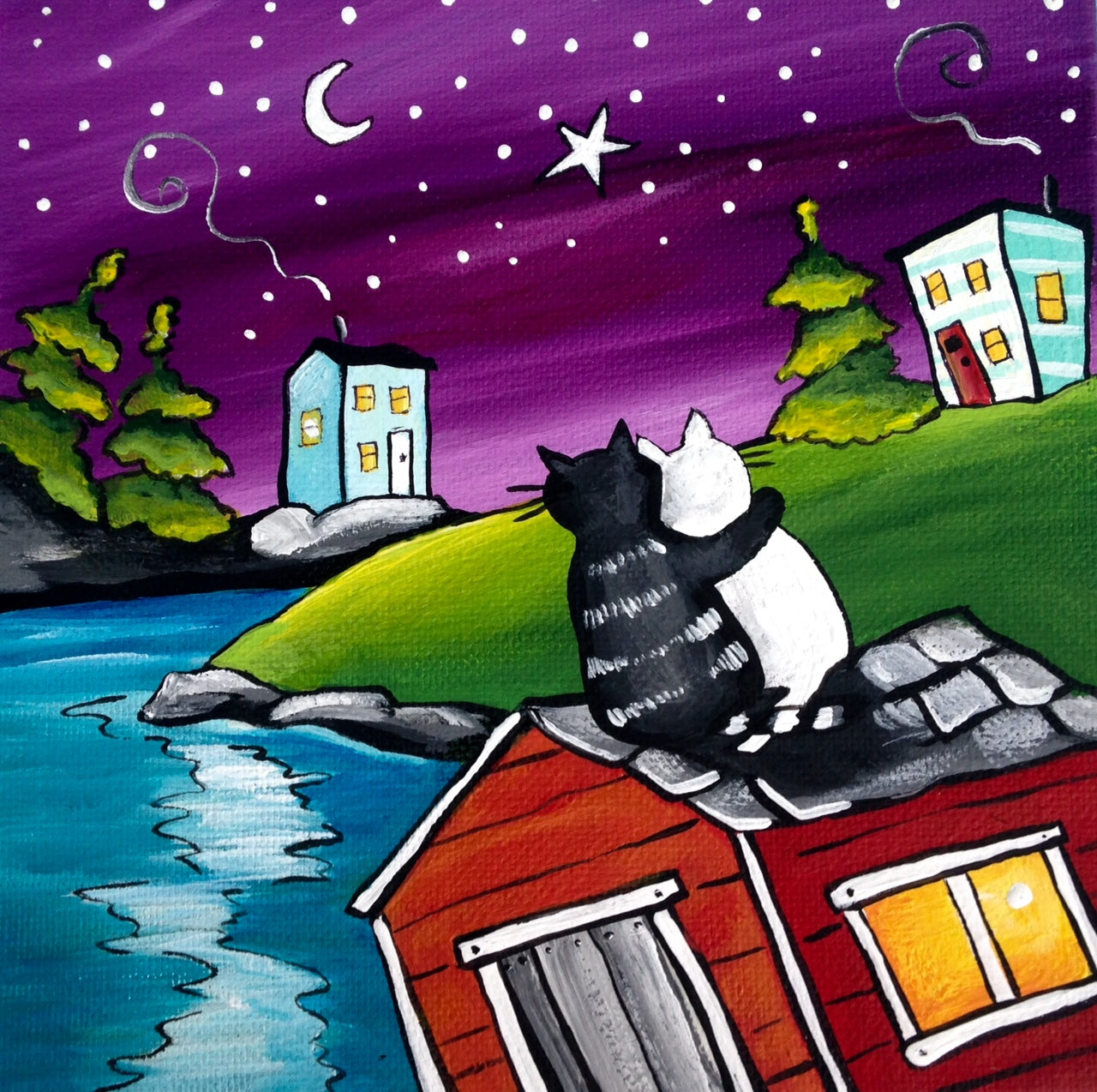 (SOLD) Laugh and Dance and Dream with Me, Under the Singing Stars