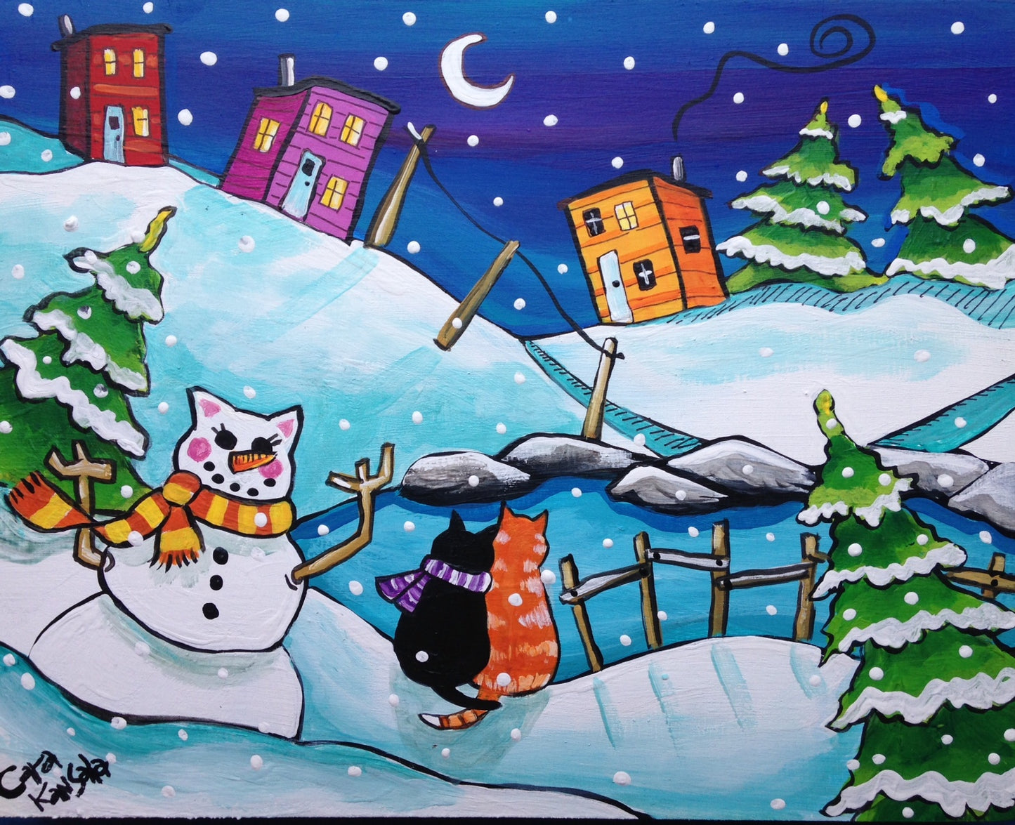 (SOLD) Chilly Noses, Warm Hearts