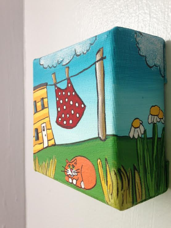 (SOLD) Nan Always Washed Her Polka Dot Tablecloth on Tuesdays