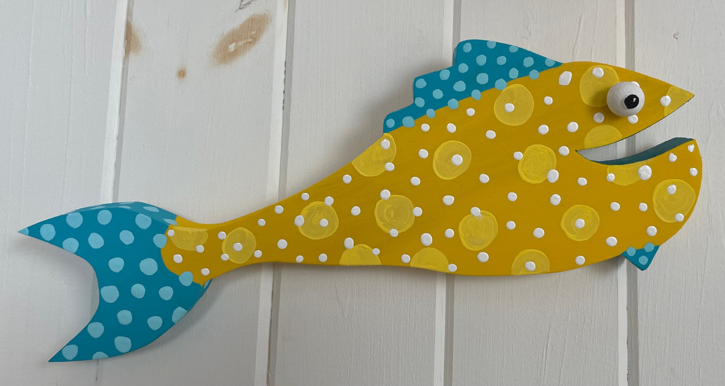 (SOLD) ORIGINAL - Pippa the Yellow Fish