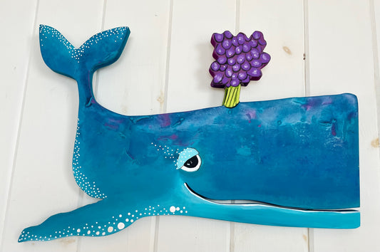 (SALE)ORIGINAL - Lilac the Whale