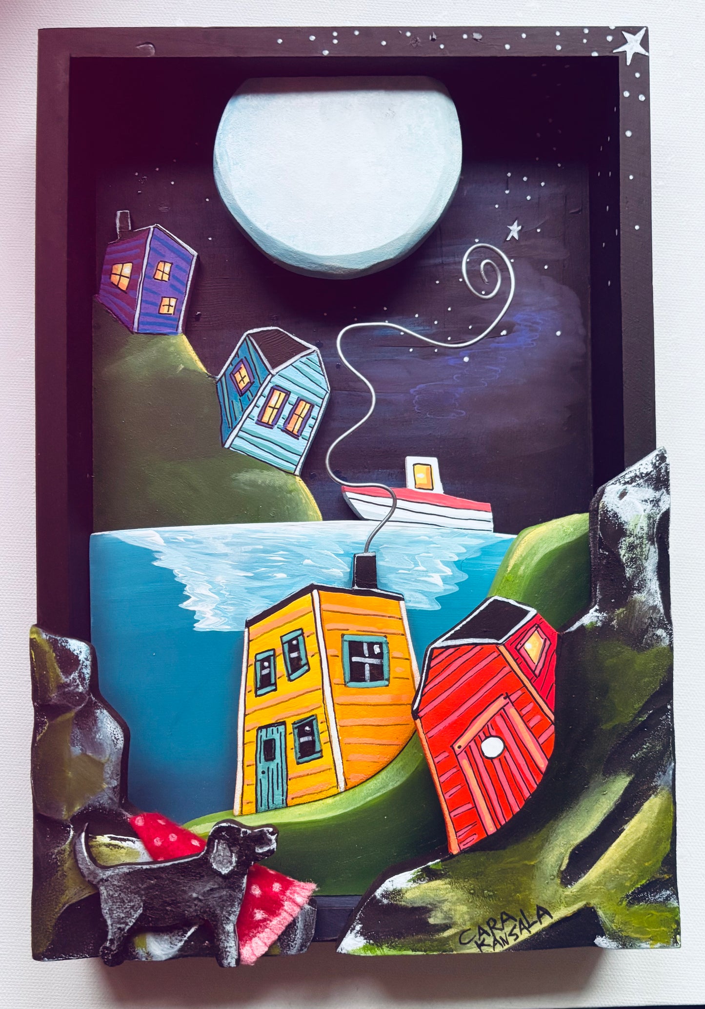 Pop always had a soft spot for old Murphy and left out one of Nan's wool blankets to keep him warm until he got home from fishing