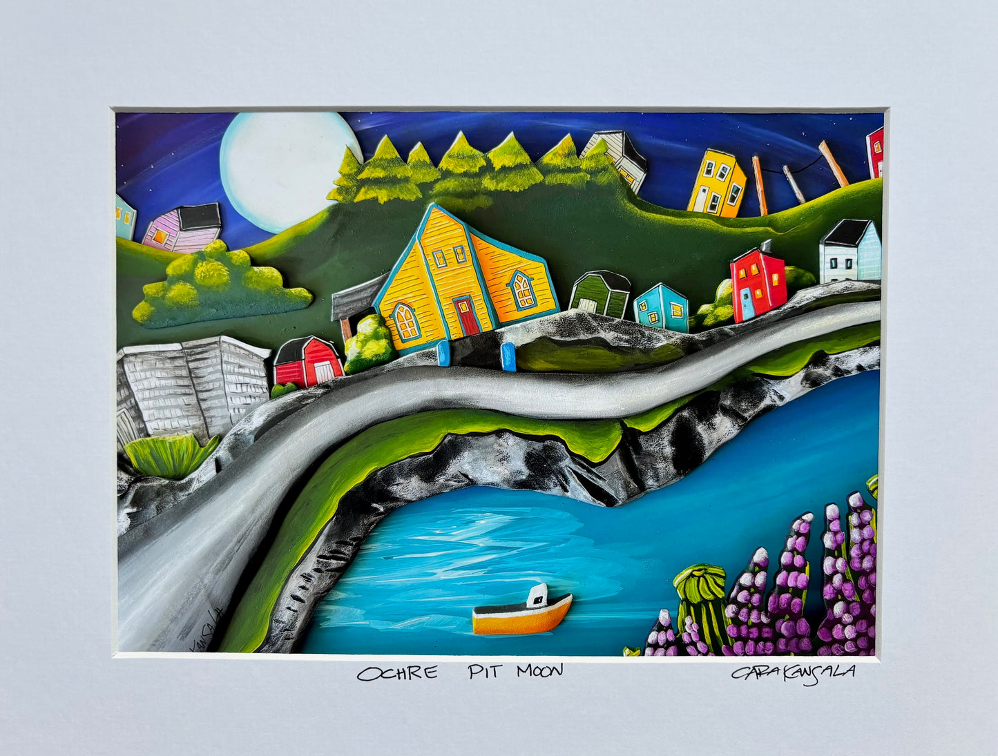 Matted Print - Ochre Pit Moon