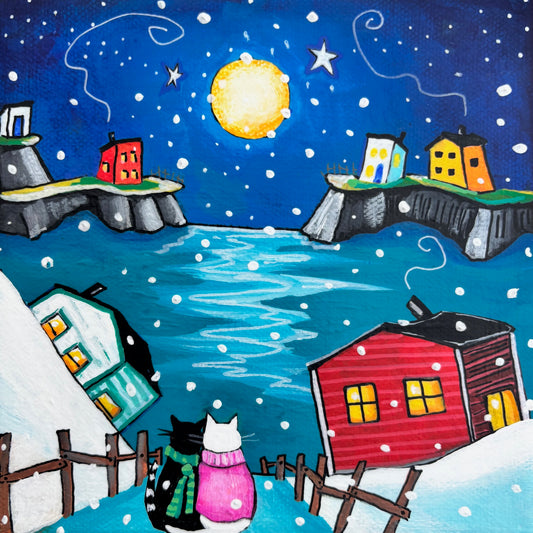 (SOLD) Sitting with the Wolf Moon