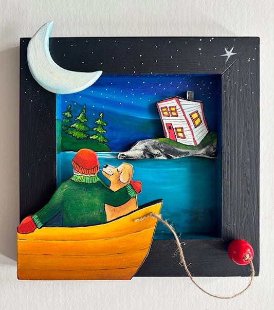 Sometimes all you need is the smiling moon and a friend to share it with...