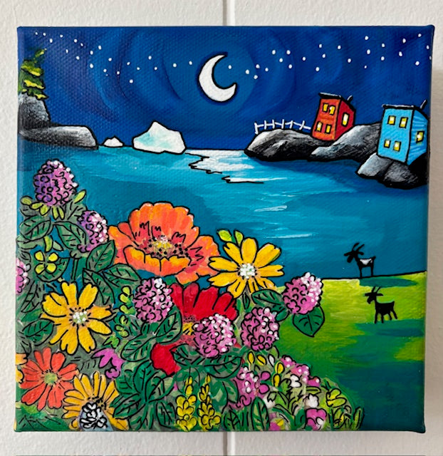 (SOLD) Pip and her sister are on their way over to eat what is left of the summer's sweet clover