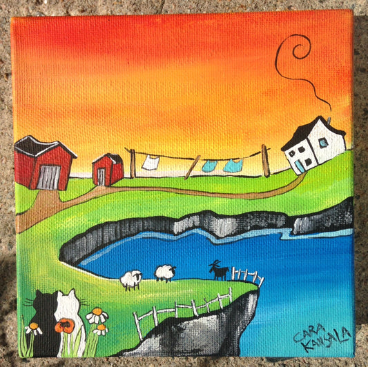 (Sold)Do You Want To Come To My House To Watch the Sun Set? said Frank. Okay, said Olive and Off They Went