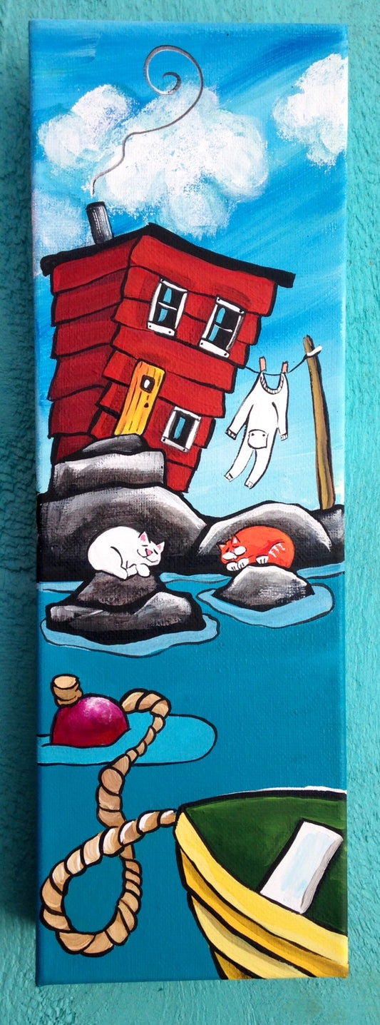 ON SALE TODAY! Salty and the Marmalade Cat are Having a Nap While Poppy Waits for His Longjohns to Dry