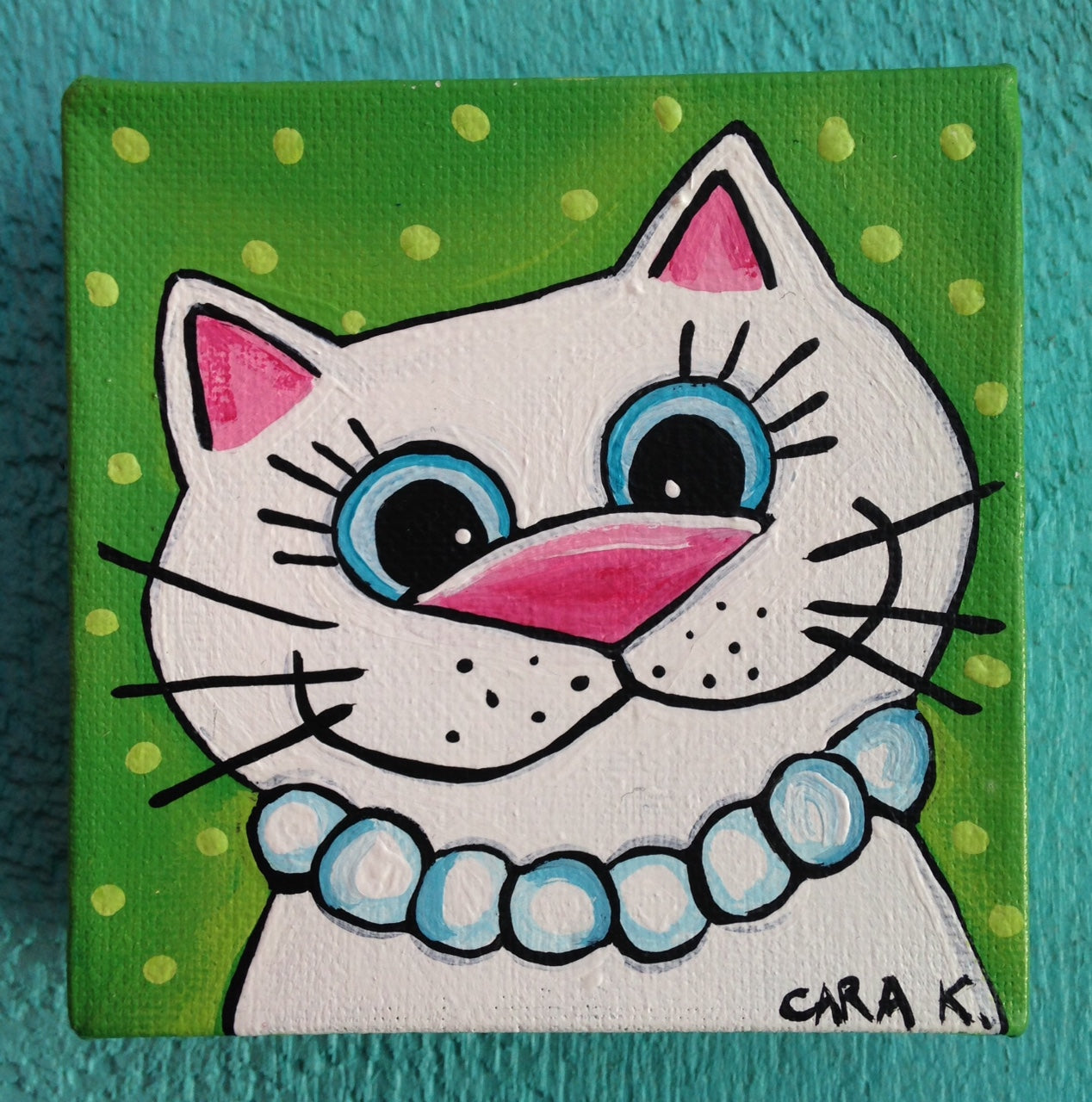 (SOLD)Itchy Hopes You Have a Purrfect Day