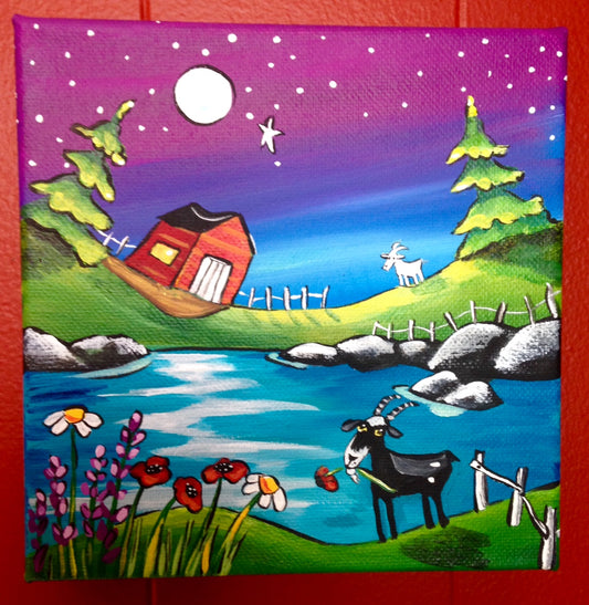 (SOLD) Every Night Before Bed, Pepper Would Pick a Flower to Bring to Salty Who Lived Across the Tickle