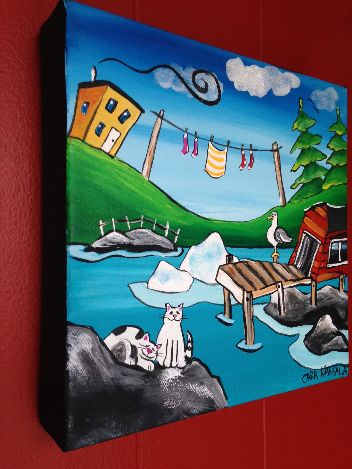 (SOLD) Having a Nap While the Ice bergs Drift By.....