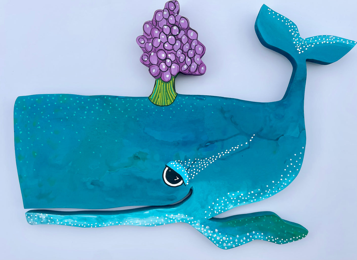 (SOLD)Blooming Whale - Lilac